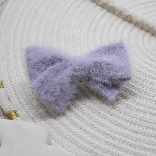 Barrette doudou lilas