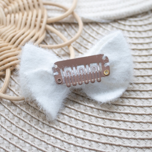 Barrette doudou blanc