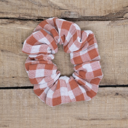 Chouchou en vichy terracotta