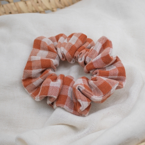 Chouchou en vichy terracotta